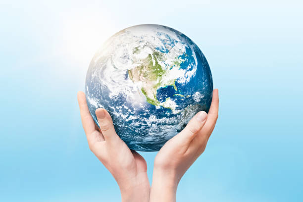 istock Earth globe in hands. World environment day 1296857052