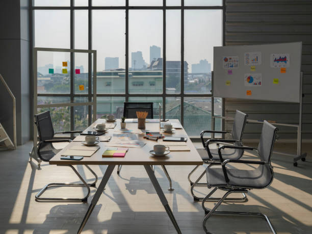 istock meeting room in modern office 1296857242