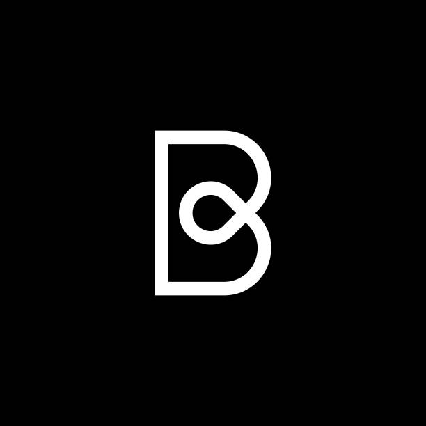 logo litery b - letter b stock illustrations