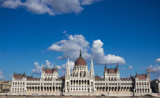 istock Hungarian Parliament central perspective. 1296860597