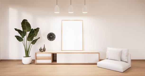 istock The frame on cabinet in modern living room, 3d rendering 1296864318