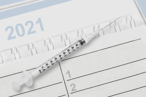 istock Calendar Vaccination background 2021 close up 1296864550