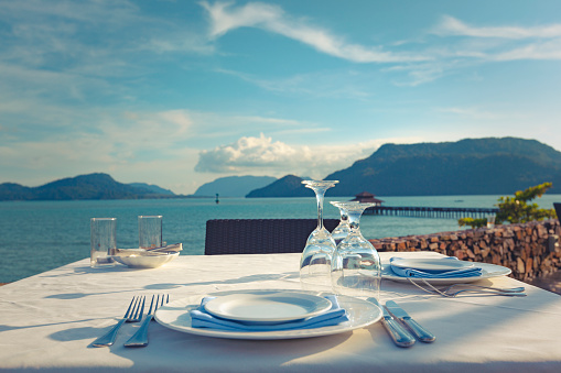 dinner with a view in langkawi island, malaysia.