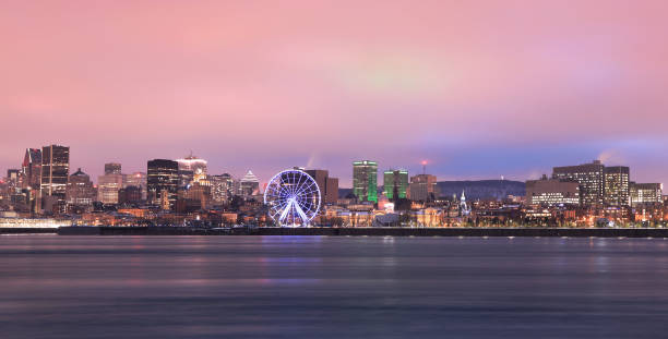 istock Montreal skyline and St Lawrence River at dusk in winter, Quebec 1296866007