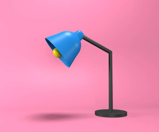 istock 3d desk lamp illustration. 3d rendering of table lamp. 1296876577