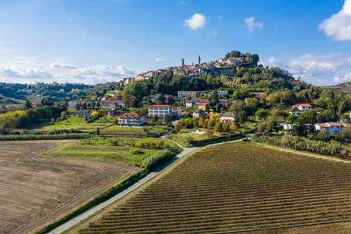 Rosignano Monferrato is a typical Italian town on the hills of Monferrato, Unesco World Heritage area