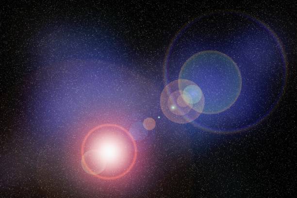 istock Stars in space and light flair 1296883752
