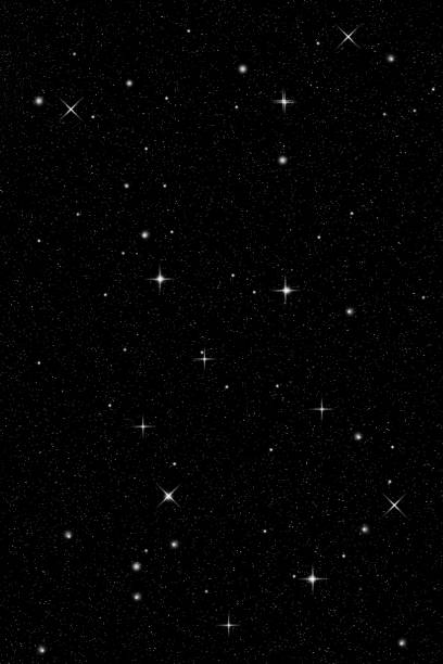 istock Shiny stars on a black background 1296884566
