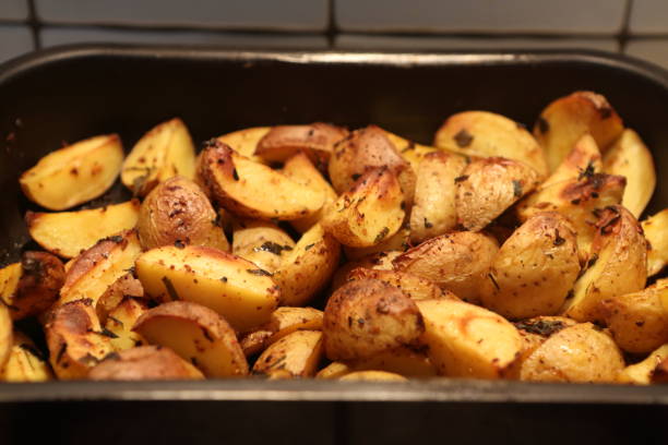 istock Baked potatoes with Provencal herbs 1296884822