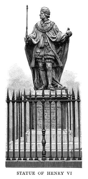 ilustraciones, imágenes clip art, dibujos animados e iconos de stock de estatua del rey enrique vi - henry vi