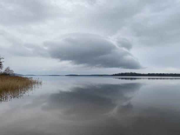 Peaceful calm water on the Firth of Clyde Scotland UK