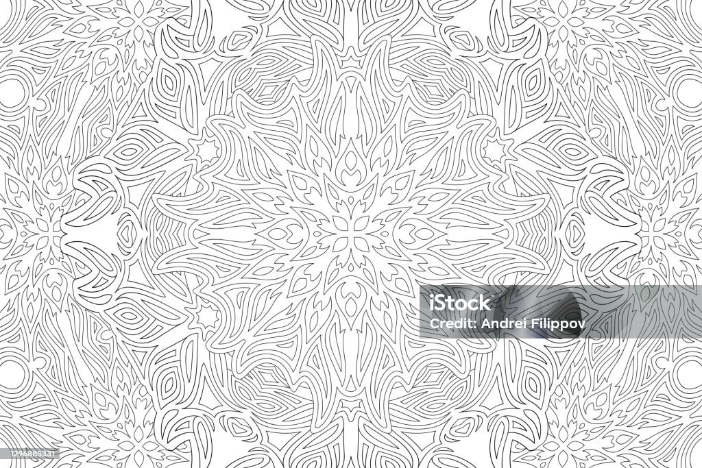 Book Pattern Rectangle Coloring Book Art With Detailed Rectangle Pattern Stock Illustration ...