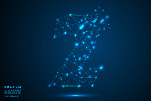 istock Abstract number, figure destruction consisting of triangles, circles, decay spots, stars. Vector eps 10. 1296886915