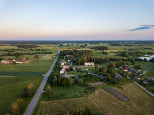 istock summer fields forests and roads in countryside view from above drone image 1296888124