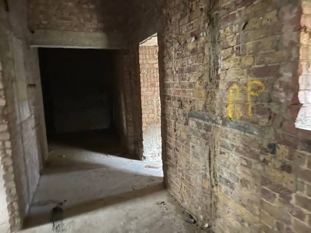 istock a corridor in an abandoned Victorian hospital 1296889331