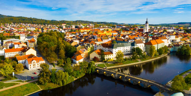 istock Czech town Pisek in South Bohemia 1296897877
