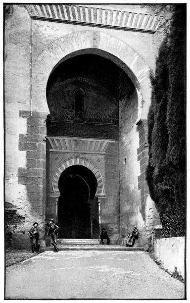 istock The Gate of Justice at the Alhambra in Granada, Spain - 19th Century 1296900946