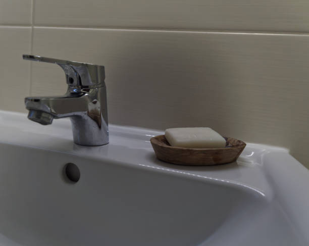 istock Clean your hands in corona times, cope space 1296902082