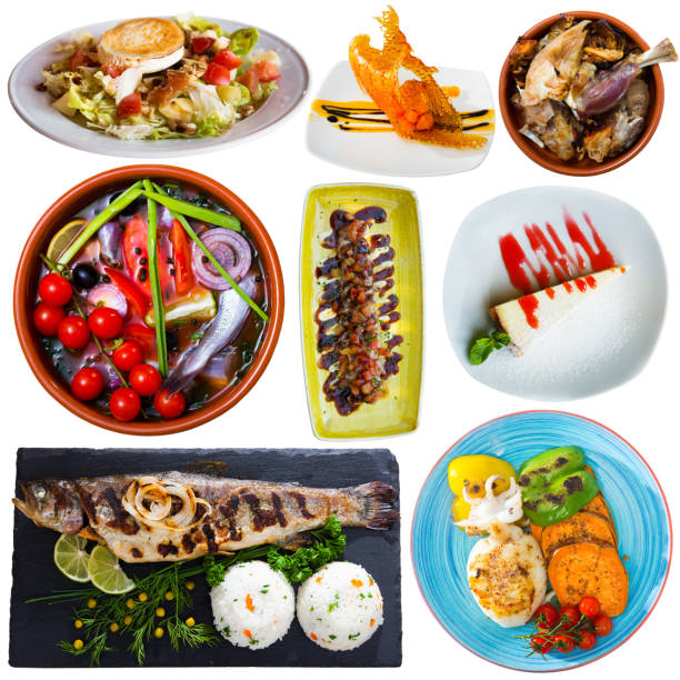 istock Collage of different meals isolated 1296902227