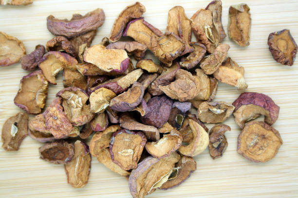 istock Apples dried on the stove. White background. 1296904197