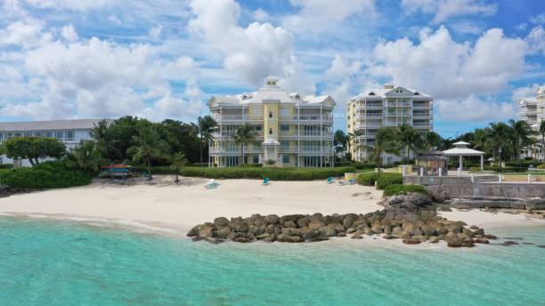 istock Bahamas Beach and Blue Clear Water 1296908180