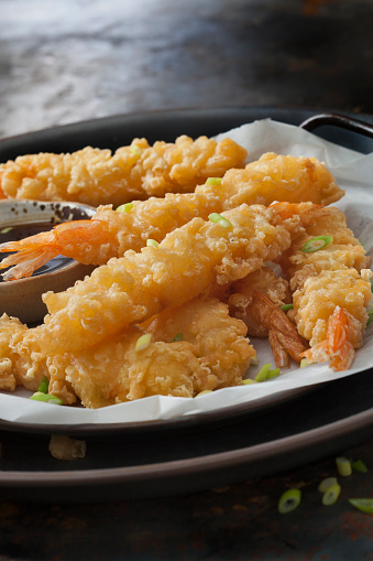 Tempura Shrimp with a Ginger/Soy Dipping Sauce