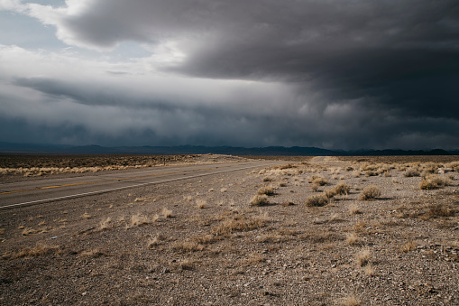 Thunderstorm in the desert
