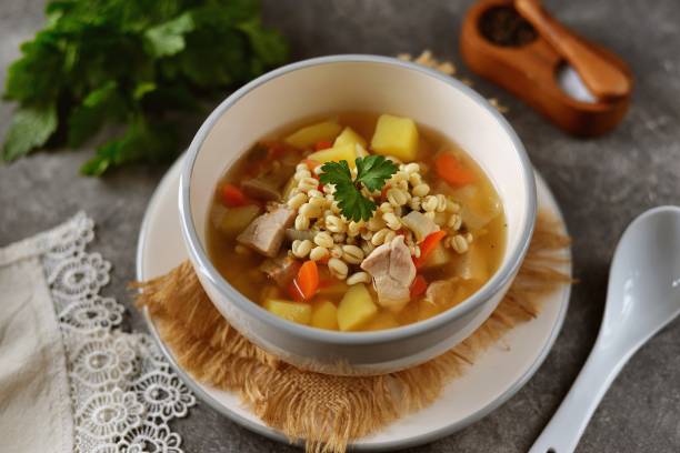 istock Healthy sprouted mung bean soup 1296922538