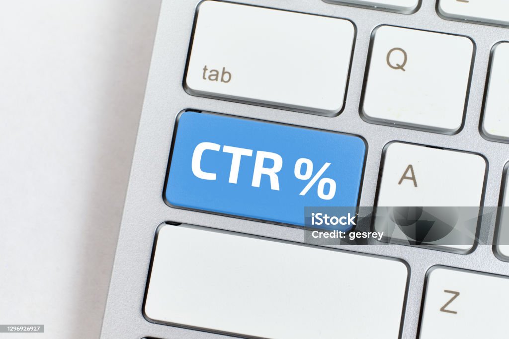 Click through rate CTR its a metric for advertising performance Click through rate CTR its a metric for advertising performance. Acronym Stock Photo