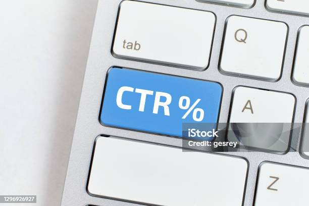Click Through Rate Ctr Its A Metric For Advertising Performance Stock Photo - Download Image Now