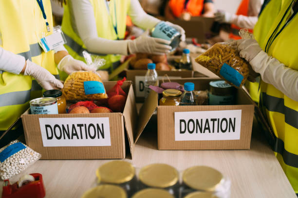 istock Donation for poor people 1296931011