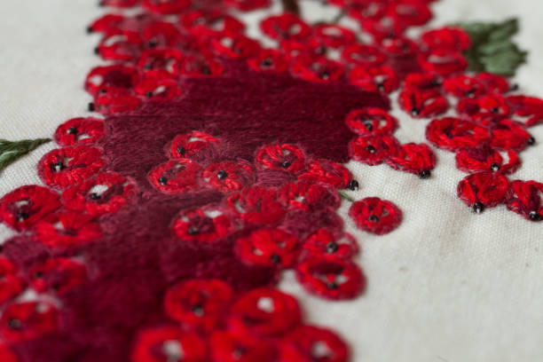 istock Couture embroidery of mountain ash. 1296938529