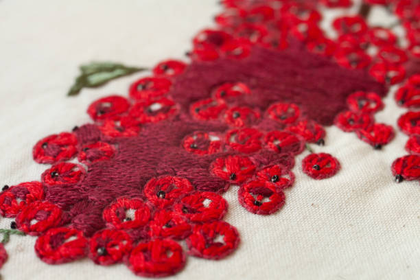 istock Couture embroidery of mountain ash. 1296938859