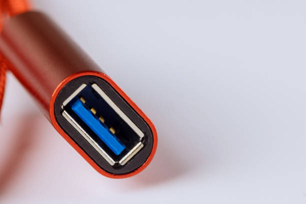 istock USB3.0 cable female connector in isolated on white background 1296940934