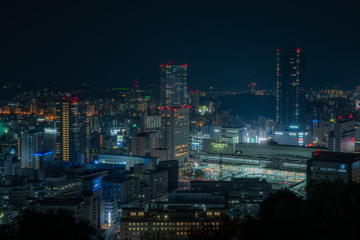 Night view of Hiroshima city