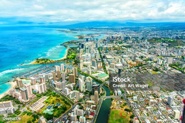 Honolulu Cityscape Stock Photo - Download Image Now - Honolulu, Waikiki, Hawaii Islands
