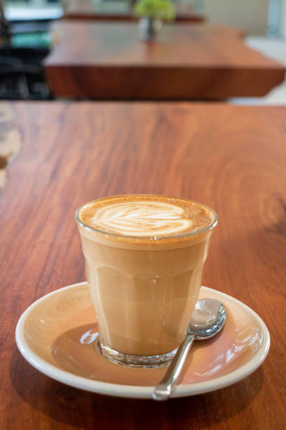 istock Morning hot coffee latte at resort cafe 1296945498