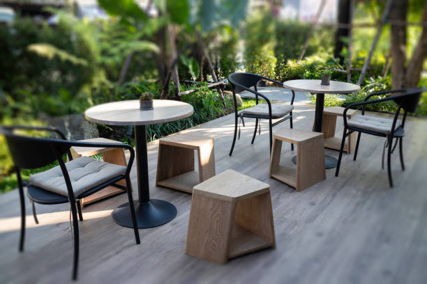 istock Relaxation green resort cafe and restaurant 1296945519