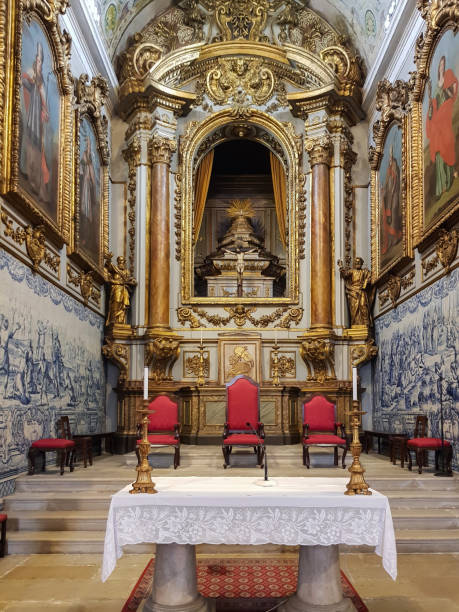istock Church altar with no people 1296948424
