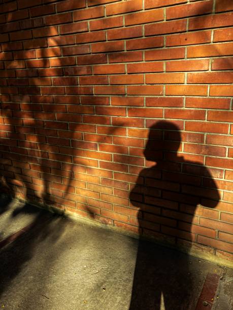 istock Shadow of men on brick wall 1296952567