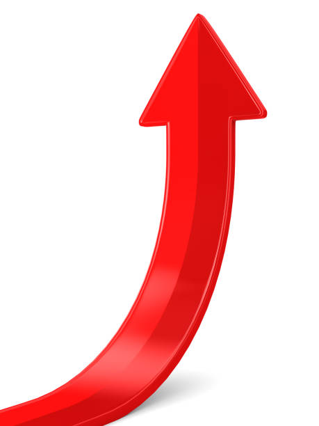istock red arrow on white background. Isolated 3D illustration 1296956952