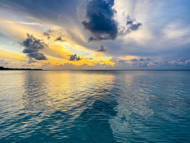 istock Beautiful Sunset with Blue Water 1296964132