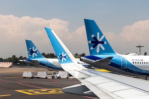 Mexico City, Mexico, August 2., 2019, International airport Benito Juarez of the Mexican capital