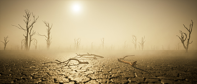 el calentamiento global y la sequía. Sed. mundo post apocalíptico. photo
