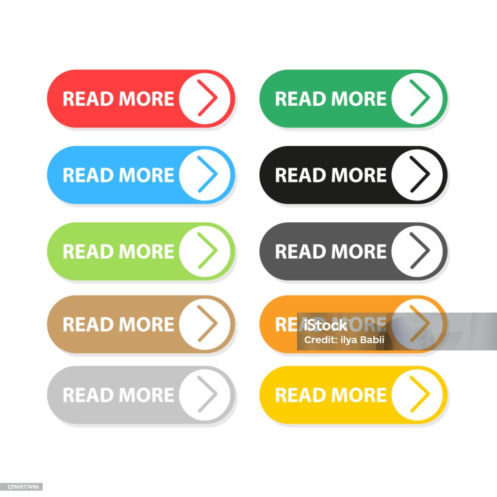 Set Read More Buttons Vector Illustration Stock Illustration - Download ...