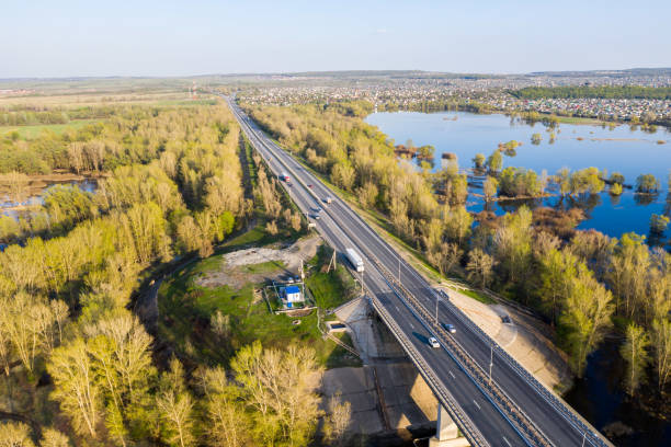 istock Road night aerial 1296978983