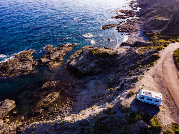 istock Camper car on coast, Almeria Spain 1296981533