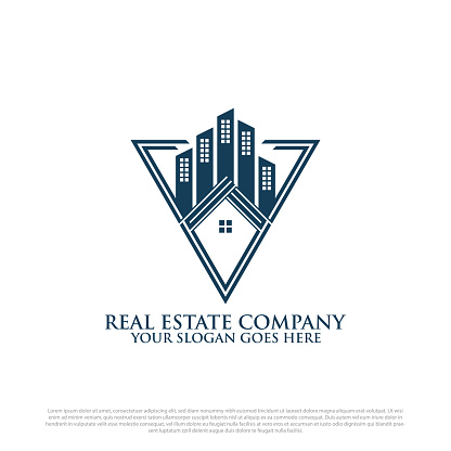 Modern Real estate logo design, best for building and construction logo brand vector template