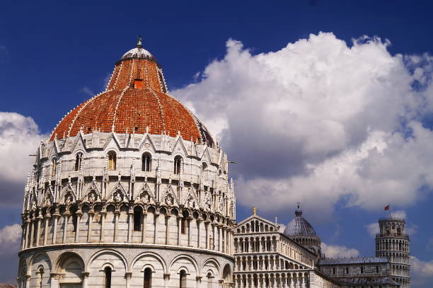istock Baptistery and Cathedral in Miracles squarei in Pisa 1296983258