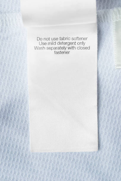 istock Care clothing label 1296986212